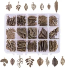 Ph Pandahall 150PCS Styles Tree Leaf Charms Pendants, Antique Bronze New. Price: $27.85.