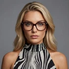 Tom Ford Eyeglasses FT5955-B 056 Brown Tortoiseshell Square 54MM Blue Light New. Price: $296.28.