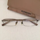 Burberry B1012 Half Rim Eyeglasses Brown Metal Frames 50 19 135 W/b Case Pre-owned. Price: $59.00.