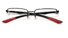 Ray Ban RB8407 2509 Black Red Carbon Fiber Half Rim Eyeglasses Frame 50-17 140 Pre-owned. Price: $50.99.