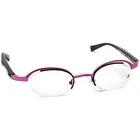 Alain Mikli Eyeglasses A0551/11 Purple/black Half Rim France 41 21 120 Handmade Pre-owned. Price: $399.99.