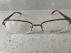 Jones New York J460 Matte Brown Half Rim Metal Eyeglasses Frames 52-17-135MM Pre-owned. Price: $9.16.