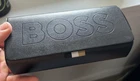 New Hugo Boss Semi-hard Clamshell Sunglasses Case & Cloth (black). Price: $25.00.