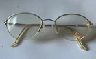 Adensco Andrea Gold Tone. 50-19 2-4. Frames. Half Rim Sold For Only. Pre-owned. Price: $22.46.