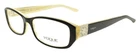 Vogue 5129 2496 Women's Eyeglasses Frames 51-15-135 Black / White New. Price: $35.91.