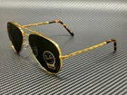 Ray Ban RB3625 919631 Gold Green New Aviator Unisex 58 Mm Sunglasses. Price: $142.40.