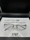 Ray-ban RB8534 1002 Eyeglasses Frame Only 53-19-135 Silver Half Rim Pre-owned. Price: $19.99.