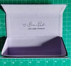 Vintage Lisa Loeb Eyewear Hard Shell Eyeglasses Case Purple Lavender Storage Used. Price: $19.99.