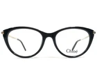 Chloe Eyeglasses Frames CE2673 001 Black Gold Round Cat Full Rim 52-16-135 New. Price: $83.29.