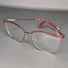 Furla VFU396 Red Gold COL.0E59 Cateye Full Rim Eyeglass Frame 56/17/135 New. Price: $62.95.