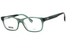 New Hugo Boss Hg 1645 06AK 00 Square Crystal Green Horn Eyeglasses Authentic. Price: $90.00.