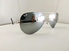 Ray Ban Aviator RB3025 Sunglasses 58MM Lens/silver Frame New. Price: $35.00.