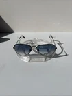 Ray Ban RB3025 Aviator Large Metal L2823 Sunglasses Blue 58 14 New Made In Italy. Price: $89.99.
