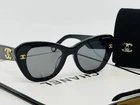 Chanel Butterfly Cat Eye 5502-H C.622/S6 Black Frame With Grey Lens Sunglasses Pre-owned. Price: $315.00.