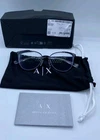 Armani Exchange Women's AX1034 Black 52-16-140MM Cat Eyeglass Frames New. Price: $44.00.