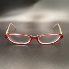Adrienne Vittadini Av 7012 Women's Red Rectangle Eyeglass Frames 52-17-135 Pre-owned. Price: $26.59.