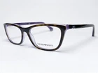 Women's Emporio Armani Eyeglasses Frames EA3052 5353 Havana On Purple 52/18 New. Price: $121.14.