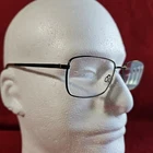 Flexon Nathaniel 600 033 Gunmetal Titanium Rectangular Eyeglass Frames 52-17-140 Pre-owned. Price: $26.00.