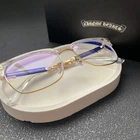 Chrome Style Glasses Heart/s Metal Half Frame Eyewear Clear Golden 61-15-139 New. Price: $30.54.