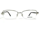 Valentino V2123 713 Eyeglasses Frames Red Tortoise Silver Half Rim 53-16-135 New. Price: $121.12.