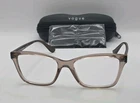 Vogue Eyeglasses Frames 5420 2940 53-17-140 Transparent Brown No Lenses New. Price: $38.00.