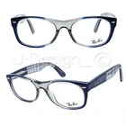 Ban Rb 5184 5516 New Wayfarer Clear Gray Blue Size 52/18/145 Eyeglasses. Price: $152.00.