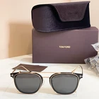 Tom Ford TF5570-K Black Lens Gold Frame Double-bridge Eyeglasses 53-21-145 New. Price: $185.00.