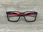 Oakley Eyeglasses Exchange OX8055-0454 Satin Black & Red 17-136 Frames Pre-owned. Price: $84.87.