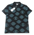 Lacoste Men's Black Globe Print All Over Logo Regular Fit Polo Shirt New. Price: $100.00.