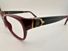 Gucci Eyeglasses Frames Only Gg 3639 0XU Red Black Gold Buckle Leather 53-16-135 Pre-owned. Price: $88.88.