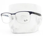 Ray-ban Eyeglasses RB8416 3016 Matte Blue On Shiny Silver 55MM With Case New. Price: $199.50.