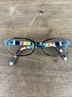 Kate Spade Lucyann 0X77 Eyeglasses Tortoise Aqua Stripe Frames Only 49-16-135 Pre-owned. Price: $12.87.