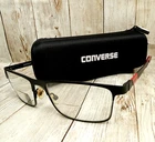 Converse Black Red Metal Matte Eyeglasses Frames & Case Q051 55-17-145 Pre-owned. Price: $69.34.