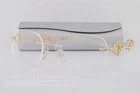 New Charmant Eyeglass Frames Titanium Line Art Xl 2183 Gp Gold Rimless 53MM. Price: $259.99.