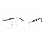 Charriol Men's Eyeglasses Shiny Silver/grey Horn Metal Rimless Frame PC75118 C02 New. Price: $130.99.