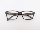 Bulova Eyeglasses, Frames Only, Salford, 55-16-140, Plastic, Black/brown Pre-owned. Price: $39.99.