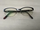 Lulu Guinness L787 53/16/140 Teal Tortoise New Authentic Eyeglasses Pre-owned. Price: $13.00.