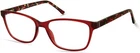 Viva 066 Shiny Red Plastic Optical Eyeglasses Frame 56-17-145 Ab New. Price: $79.60.