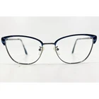 Kay Unger New York K257 Nav Cat Eyeglasses Frames 54-18-140 Blue Silver Pre-owned. Price: $27.99.
