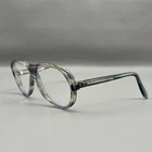 Givenchy Brown Blue Unico Eye Frame Glasses Only Spain Pre-owned. Price: $49.99.