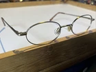 Nino Balli Small Oval Eyeglass Dark Gold 46-21-135 Concepts Optic Frames Only Pre-owned. Price: $25.00.
