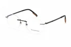 Ermenegildo Zegna EZ5220 Black 002 Rimless Metal Eyeglasses Frame 53-18-145 New. Price: $211.60.