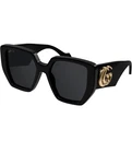Gucci Women Square Oversized Sunglasses Black Frame Grey Lenses New. Price: $59.00.