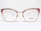 Prada VPR62U YEP-1O1 Womens Eyeglasses Frames Beige/pink Gold Square 51/17 140 New. Price: $59.99.