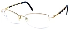 Chanel 2131Q C.293 Italy Gold/black Leather Eyeglasses Frame 52-18-135 Pre-owned. Price: $220.00.