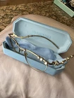 Swarovski 1015 4004 Gold Metal Rhinestone Crystal Irregular Eyeglasses 55MM New. Price: $110.00.