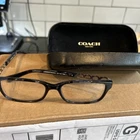 Genuine Coach Women's Eyeglasses Frame 5002 Black Hc 6148 52-16-140 Pre-owned. Price: $100.00.