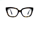 Prada Brown Gold Tortoise Cat Eye Glasses Italy SPR07P 2AU-6S1 56 18 140 Pre-owned. Price: $104.00.