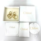 Chloe Women Accessory Rare Gold Hoop Earrings Megumi Kanzaki's Favorite New. Price: $362.77.