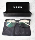 L.a.m.b. LA043 Blk Black Bone Authentic Eyeglasses Frames 53 18 140 W/ Case Pre-owned. Price: $26.99.